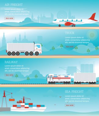 Infographic endüstriyel taşıma.