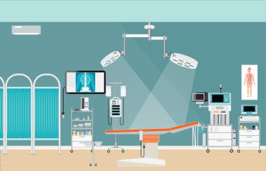 Tıbbi hastane cerrahi Operasyon odası iç.