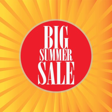 sıcak yaz satış şablonu afişi.