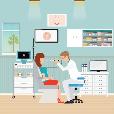 Tıbbi otolaryngologist kulak burun boğaz doktoru burun Durulama 