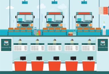 Otobüs terminali otobüs limuzin otobüs tic için sayaç Servisi ile