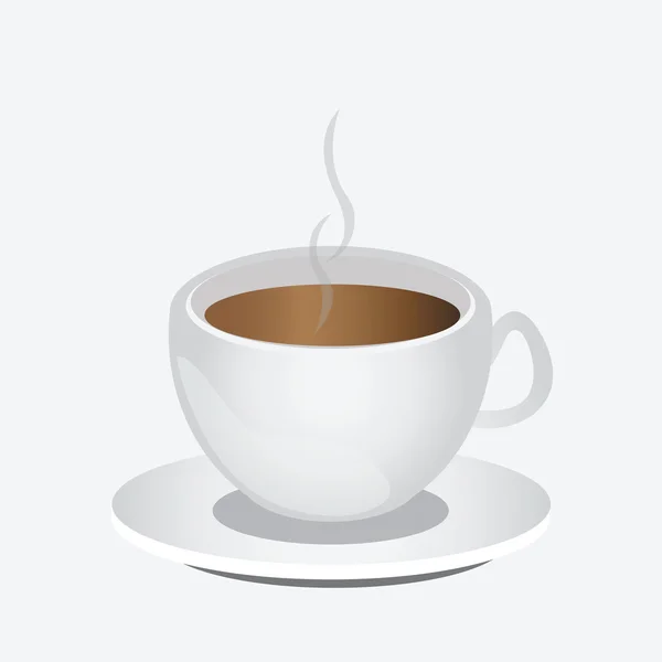 Tasse Cappuccino-Kaffee oder Latte. — Stockvektor