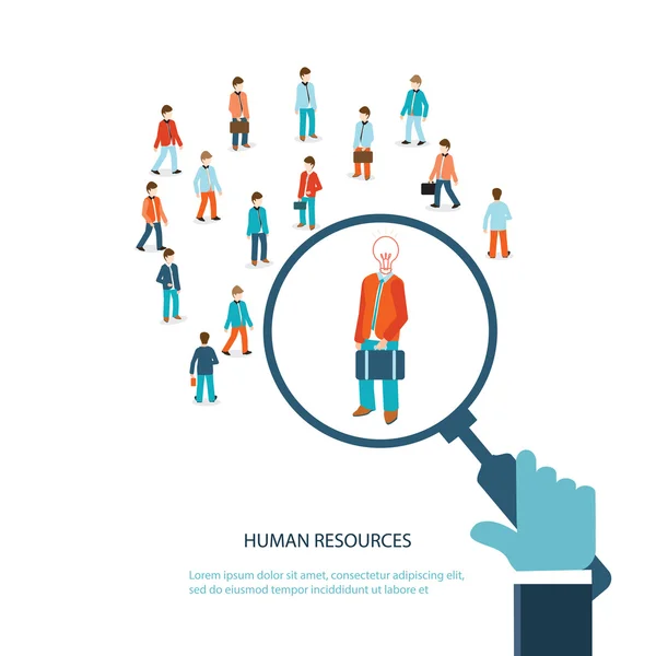 Recursos humanos. — Vector de stock