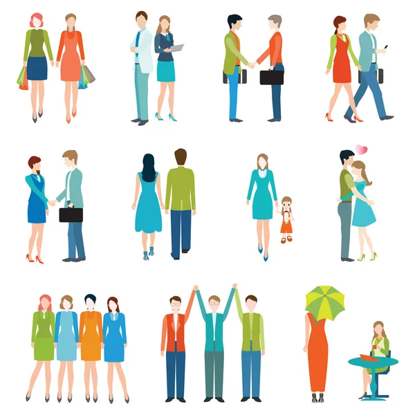 People in various lifestyles. — Stock Vector
