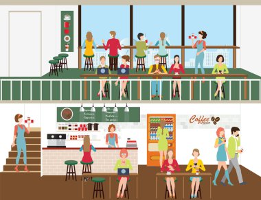 Kahve Dükkanı tasarım.