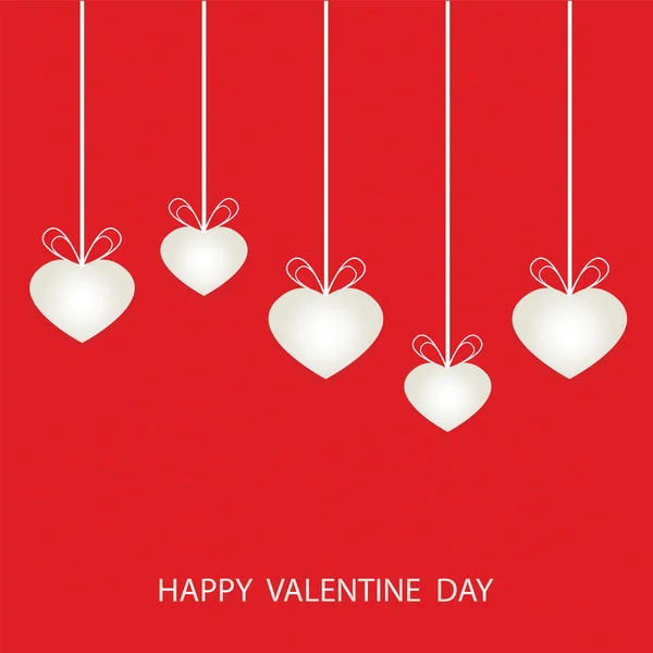 Saint Valentin avec coeur en forme . — Image vectorielle