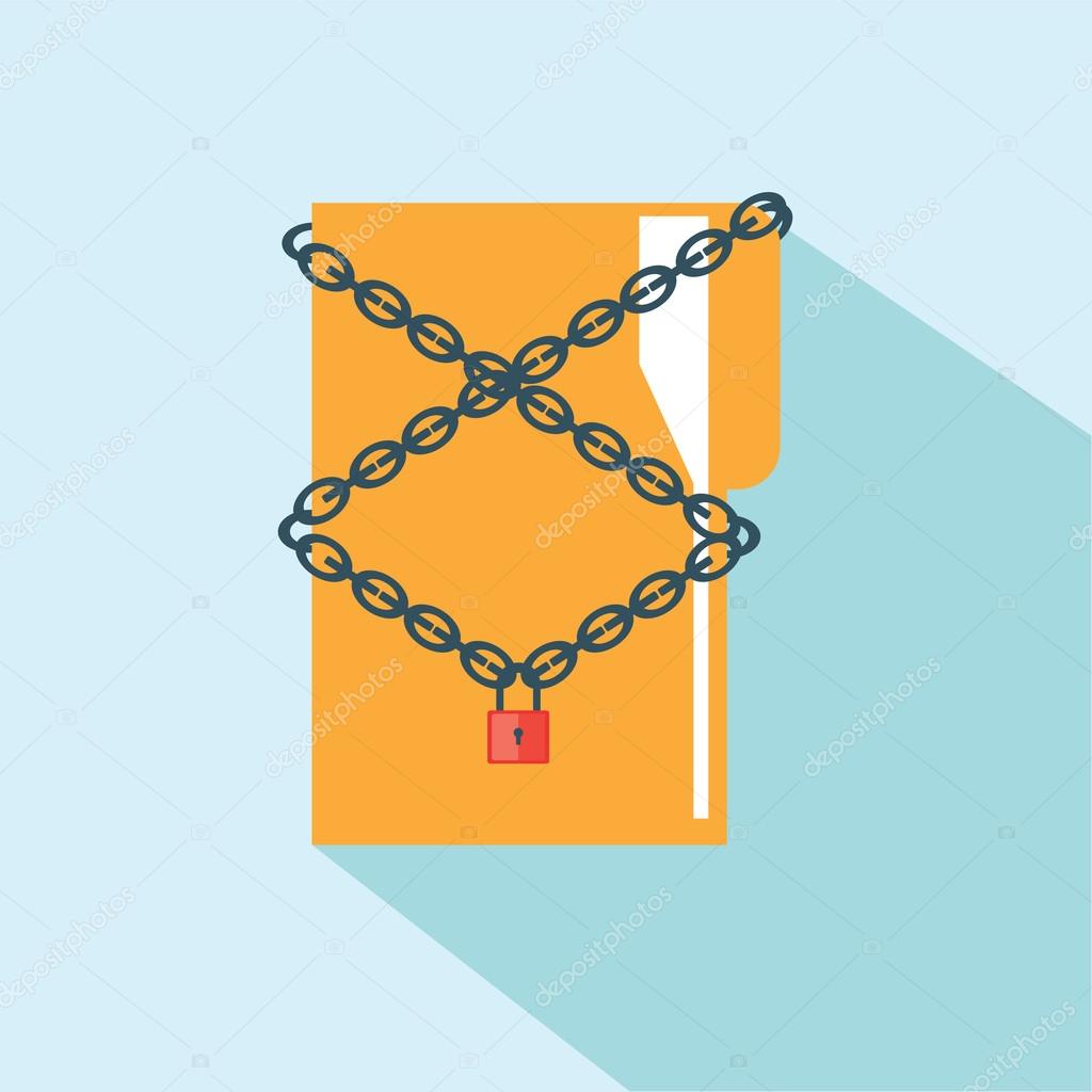 Dossier Icone Verrouille Avec Une Cle Et Un Porte Cles Image Vectorielle Par Poemsuk C Illustration 9662