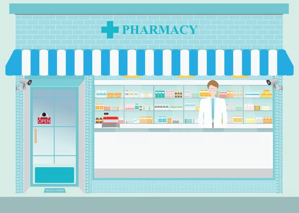 Conception de pharmacie . — Image vectorielle