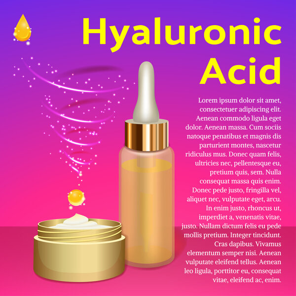 Hyaluronic Acid Cream and Emulsion. Place for Text