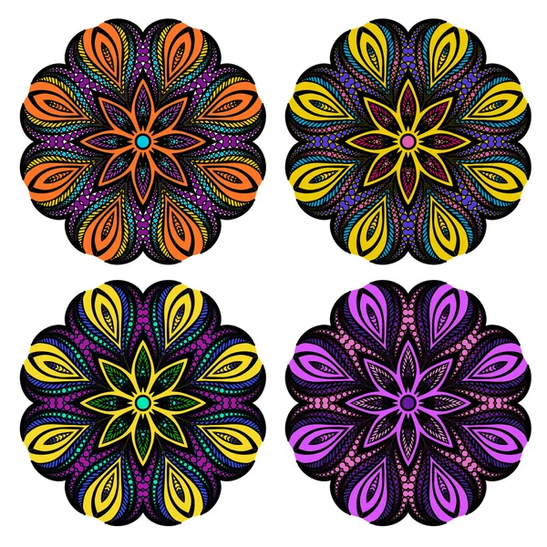 Mandala, tribal etnische sieraad, vector — Stockvector