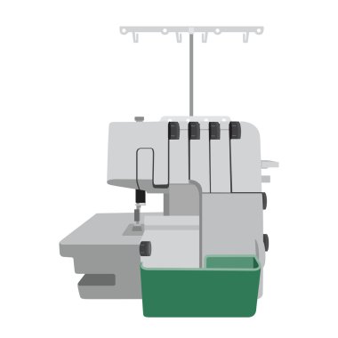 Düz dikiş makinesi iyon beyaz arka plan