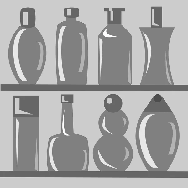 Flaschen gesetzt — Stockvektor