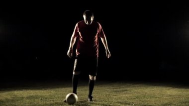 Futbol oyuncu bacaklar eylem yavaş çekimde 1
