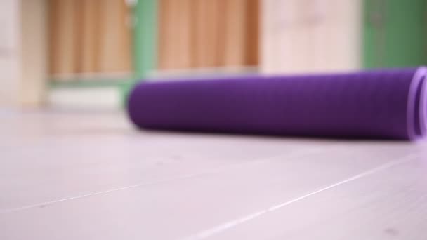 Esterilla para yoga — Vídeos de Stock