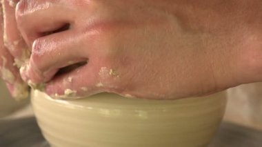 çömlekçi toprak küçük kap sculpts