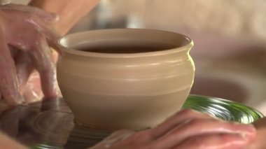 çömlekçi toprak küçük kap sculpts