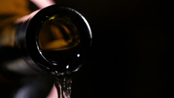 Champaign Being Poured Into Glasses — Stock Video