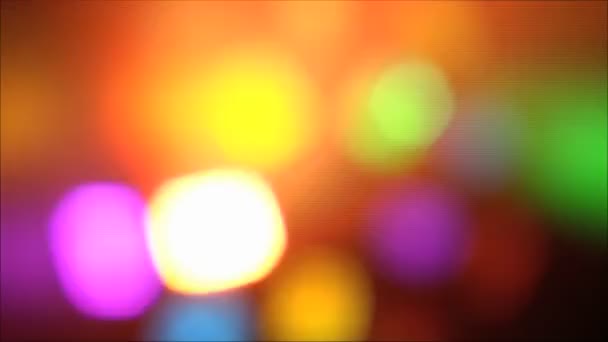 Colorful lights at the disco — Stock Video