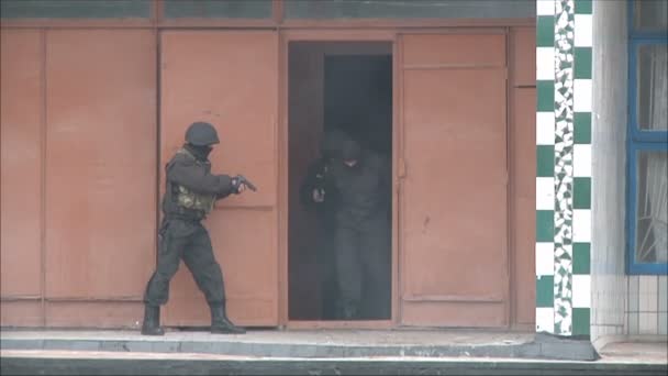 Pelatihan Militer Polisi — Stok Video