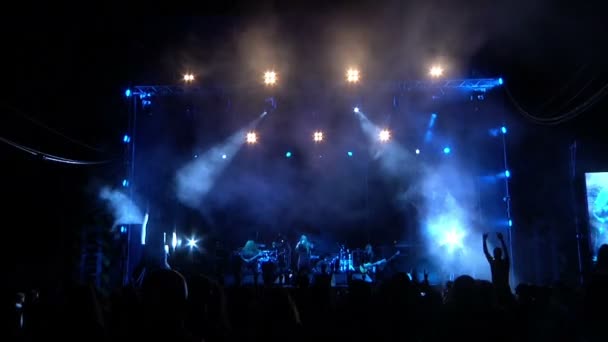 Auditoire à un festival de rock — Video