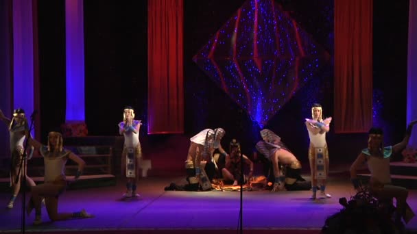 Spectacol Teatral Egipt — Videoclip de stoc