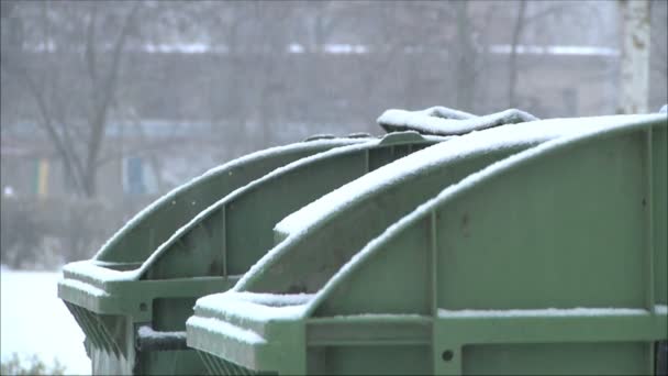 Poubelles dans la rue — Video