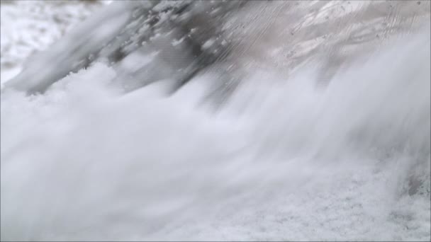 车留在街头在冬天 — 图库视频影像