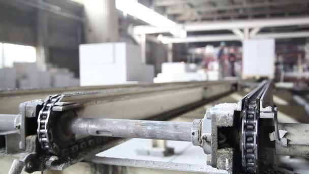 Fornos industriais para secagem de concreto na planta — Vídeo de Stock