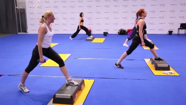 Women Involved In Fitness — Stock Video
