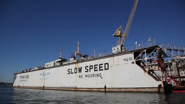 Shiprepairing przystań statków — Wideo stockowe