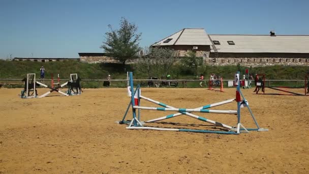 Tävlingar i equestrian Sport — Stockvideo