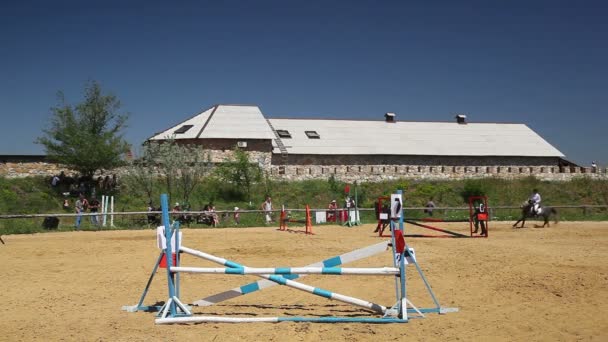 Soutěže v oblasti jezdeckého sportu — Stock video