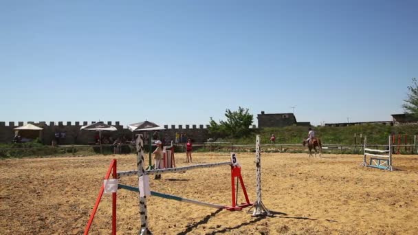 Tävlingar i equestrian Sport — Stockvideo