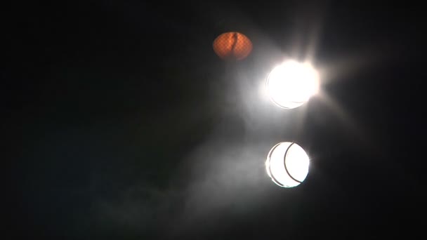 照明和烟雾在音乐会 — 图库视频影像