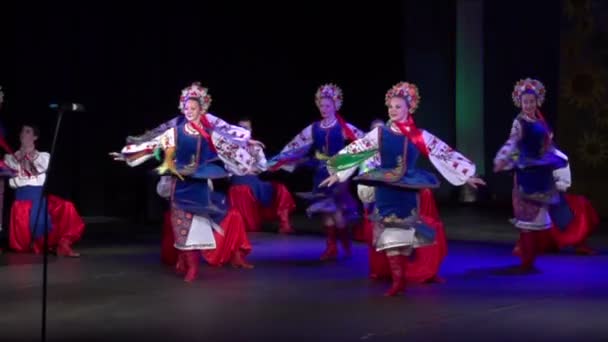 Concerto di danze popolari ucraine — Video Stock
