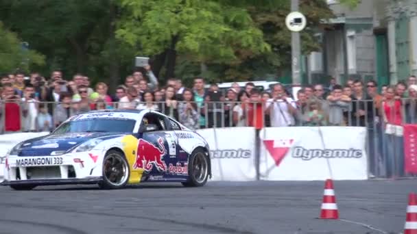 Deporte coche a la deriva — Vídeos de Stock