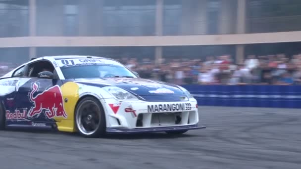 Sportwagen driftet — Stockvideo