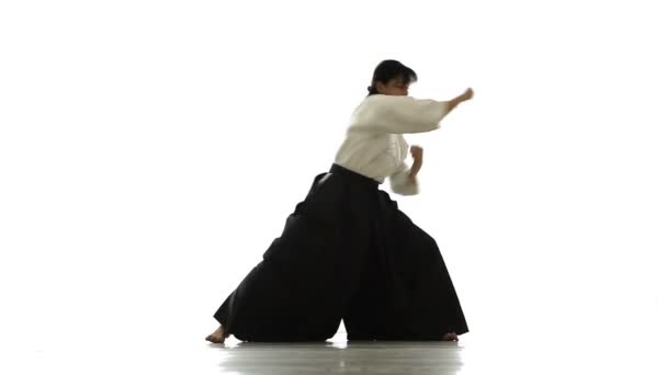 Žena v tai chi chuan — Stock video