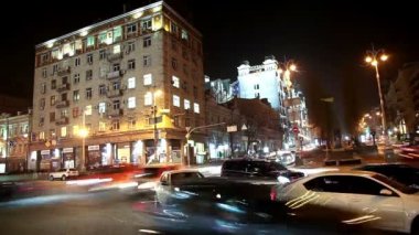 Şehrin trafikte araba