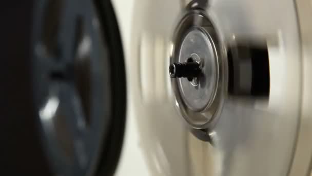 Analoge reel taperecorder — Stockvideo