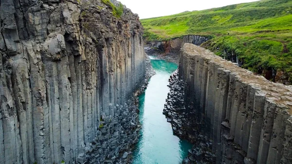 Színes Csodálatos Kanyon Izlandon — Stock Fotó