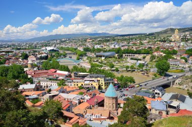 Panorama Merkezi Tiflis, Gürcistan'ın başkenti olarak. Ana 