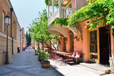 Tourist Street eski Tbilisi ortasına.