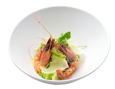 Sezar salata karides, izole ile