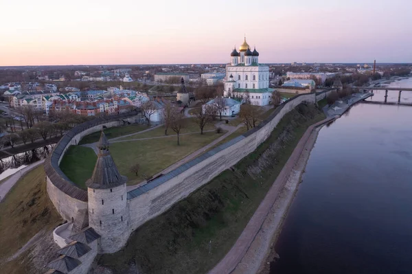 Las Principales Atracciones Pskov Una Ciudad Rusa Centro Turístico Kremlin — Foto de Stock