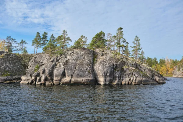 Ladoga Skerries Republice Karelii Północna Natura Rosji Podróż Przez Rosję Obrazek Stockowy