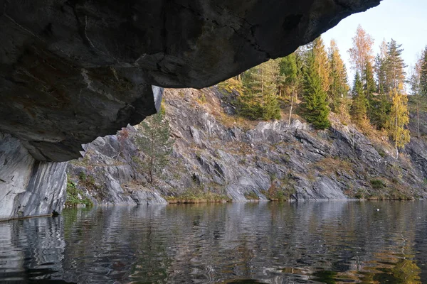Karelie Ruskeala Mramorová Jeskyně Příroda Ruska Cestování Karelie — Stock fotografie
