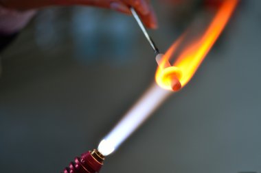 Gaz yakıcı ışımalar cam dekorasyon, lampwork