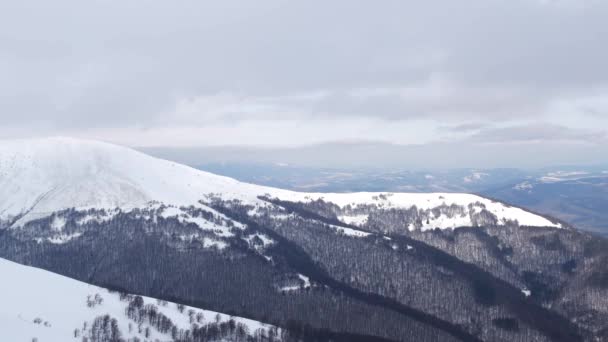 Nature, paysage, vue sur les montagnes d'hiver, laps de temps . — Video