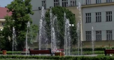 Şehir Parck bir Modern Splash Çeşme